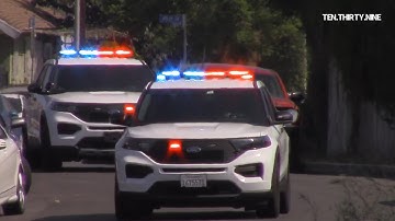 LAPD METRO K-9 UNITS RESPONDING CODE 3 