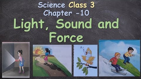 Light, Sound and Force || Class 3, Science Chapter 10 ||  Science Lesson 10 Questions & Answers