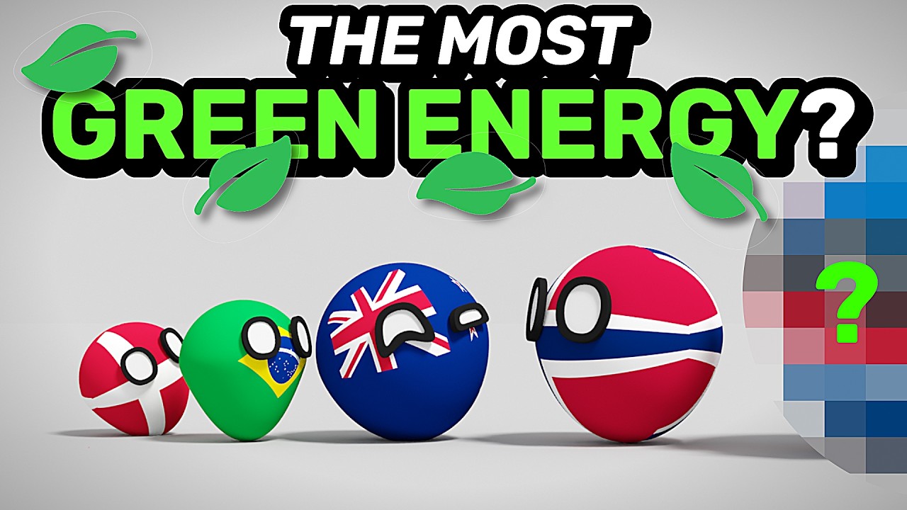 COUNTRIES SCALED BY RENEWABLE ENERGY | Countryballs Animation