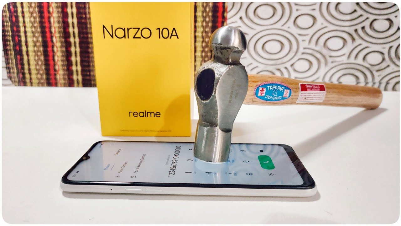 Realme Narzo 10A Screen Scratch Test || Gorilla Glass 3