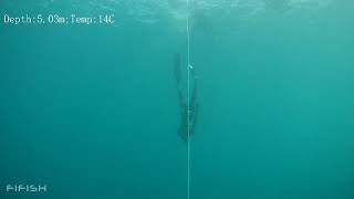 Freediving to -15m in Athens (FIFISH V6)