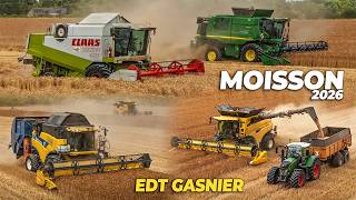 MOISSON DE BLÉ 2026 avec 4 MACHINES 🫡  - EDT Gasnier