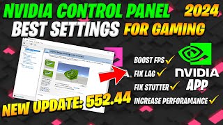 Nvidia Control Panel New update 552.44 (2024 FOR Best Setting Gaming)