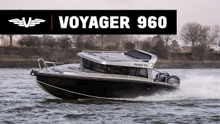 Алюминиевая лодка VOYAGER 960 CABIN с 2 x Yamaha F250 // от создателей лодок Волжанка верфи VBOATS