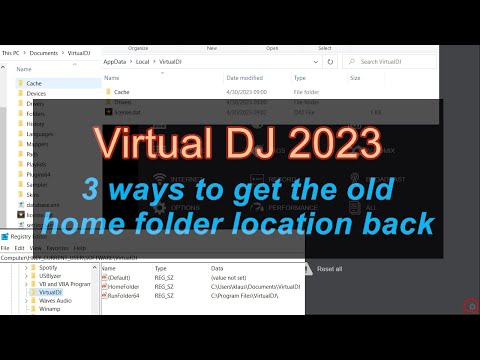 VDJ2023 - 3 ways to get the old home folder location back