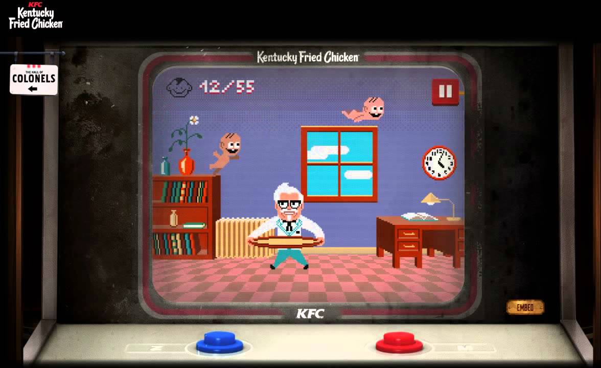 kfc colonel quest game youtube