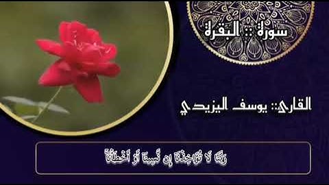خواتيم سورة البقرة بصوت القارىء يوسف اليزيدي