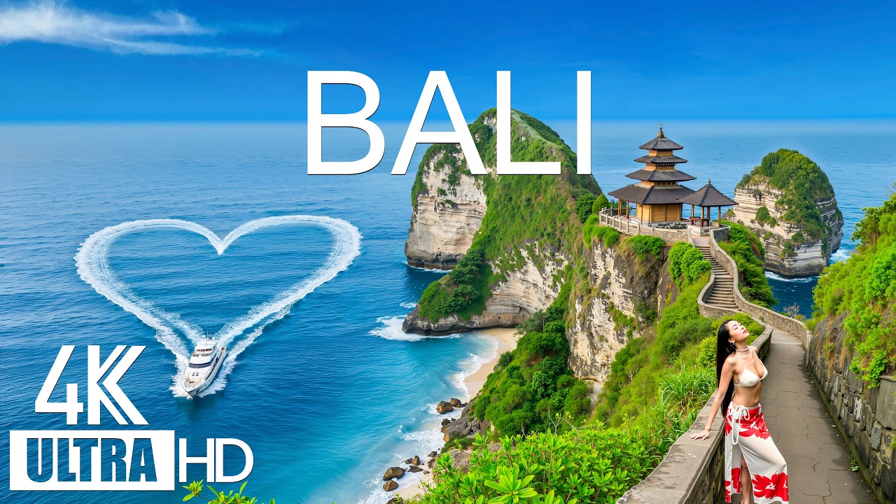 Bali 4K Drone Footage | Iconic Sea Cliffs, Crystal Blue Waters, Tropical Island Paradise
