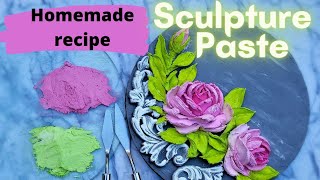 Homemade Sculpture paste/Sculpture plaster/Fiber paste recipe