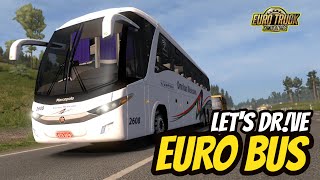 Euro Truck Simulator 2 BUS MOD Test | Marcopolo | Racing Wheels Apex Gameplay screenshot 1