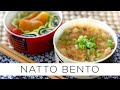 My wife prepares NATTO BENTO with Tamagoyaki ?Breakfast Outdoors?