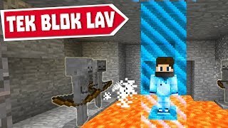 Mi̇necraft Ama Tek Blok Bölüm 4