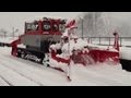 [Heavy Snowfall] 雪に埋もれた城端駅 排雪モーターカーの除雪作業 2012.2.18