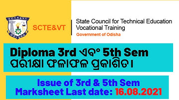 3rd 5th winter 2020 Diploma Engineering result Published