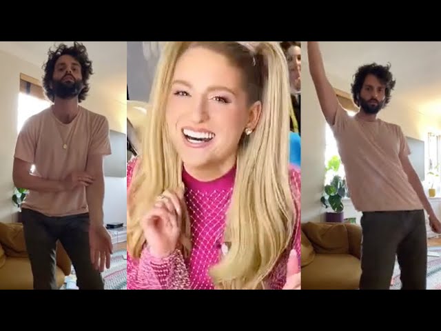 Meghan Trainor, Penn Badgley team up for viral 'Made You Look