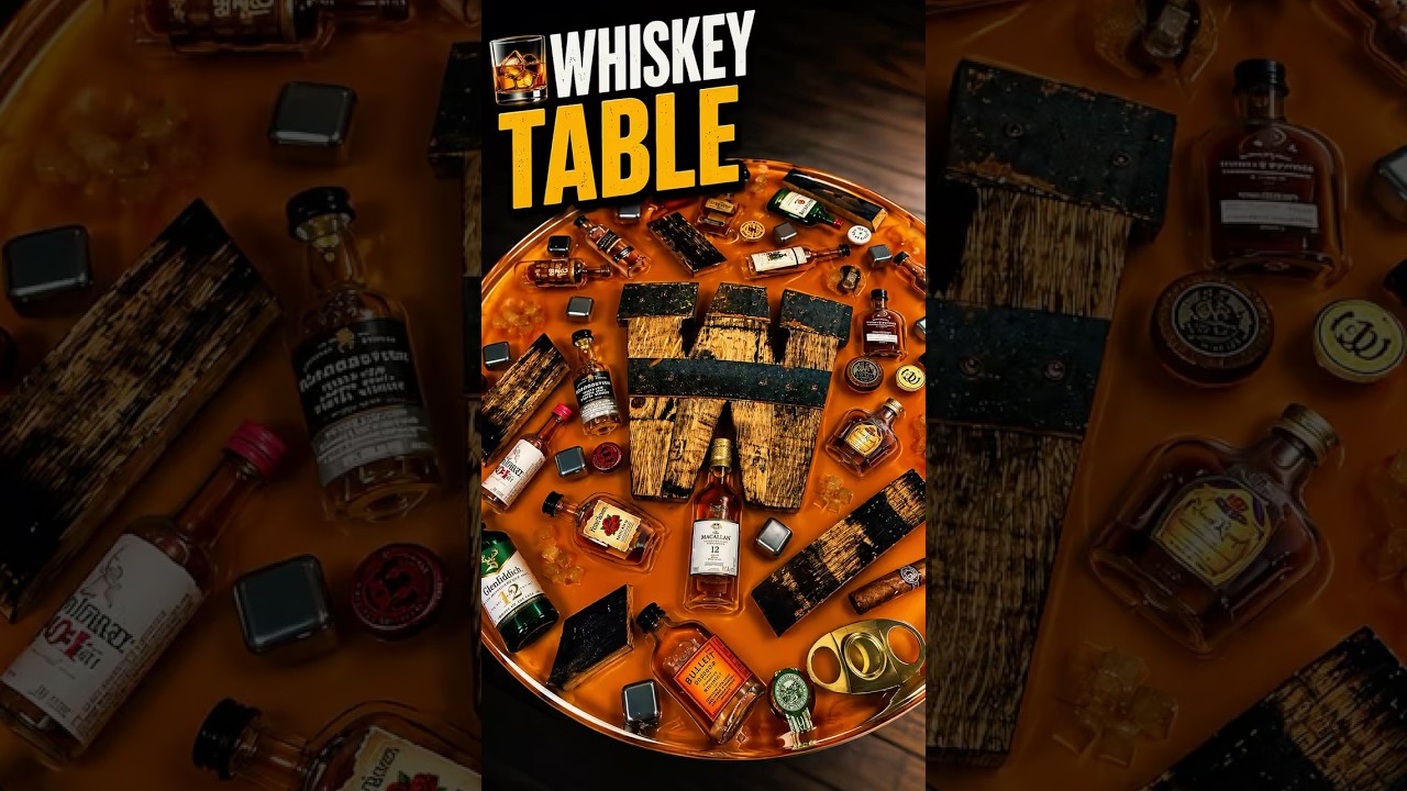 🥃 Making a Whiskey Resin Table - YouTube