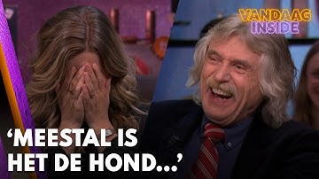 Merel slaat handen voor haar gezicht na verhaal van 