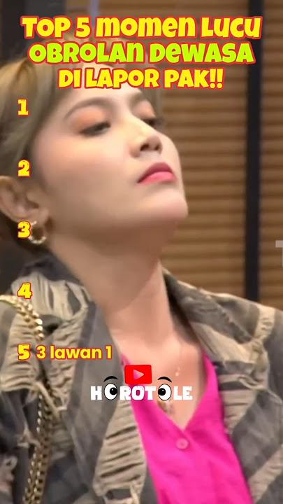 Lucu obrolan dewasa lapor pak!!! #laporpaktrans7 #wendycagur #lucu