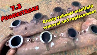 7.3 exhaust manifolds removal/replacement