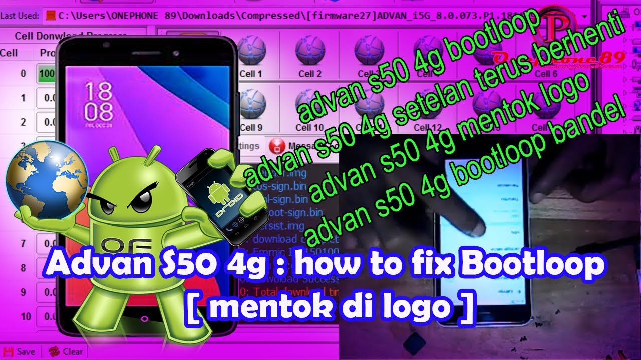 Cara Flash Advan S50 4G i5g
