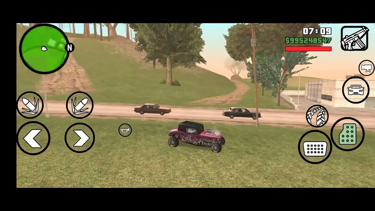 CJ Goes on Minigun Rampage 🔥| Cars Explode & City Burns GTA San Andreas 