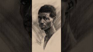 Portrait Drawing ✨️ #drawingprocess #drawingtips #charcoaldrawing #charcoalpotrait #arttips #drawing