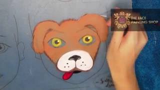 face puppy easy painting tutorial