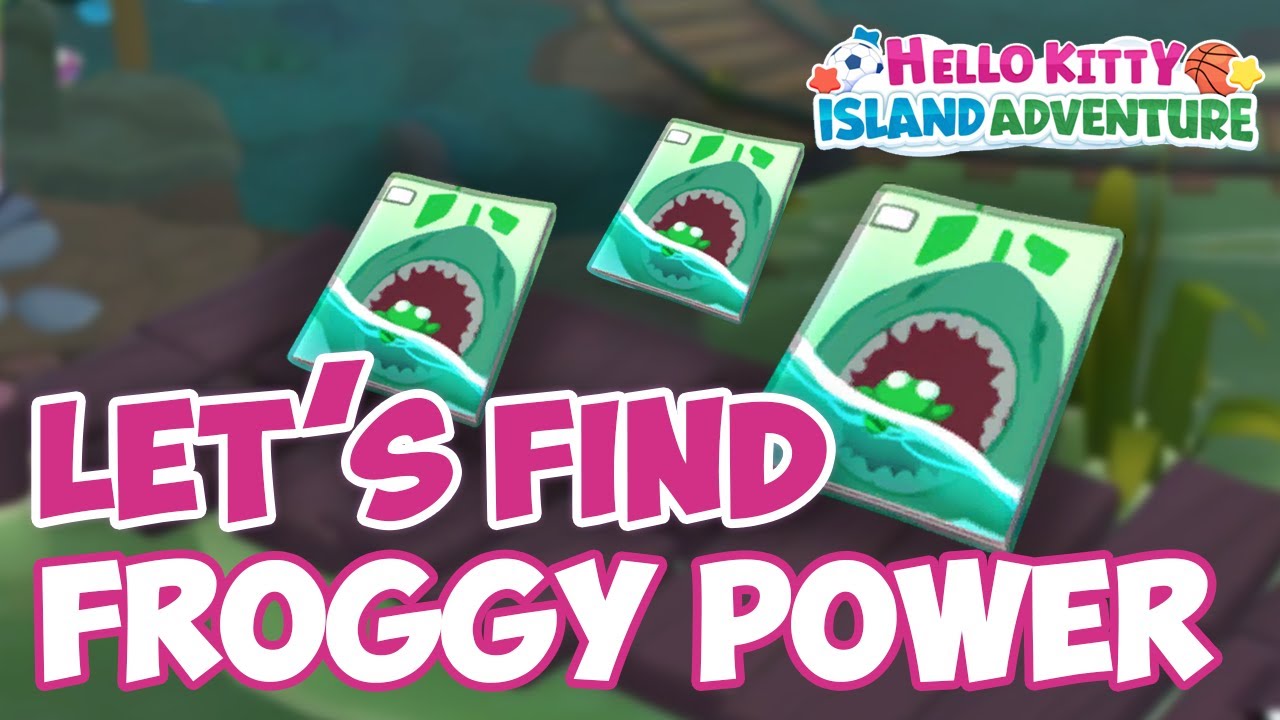 Find the Froggy Power Comic Books in Hello Kitty Island Adventure