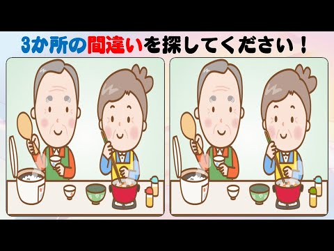 間違い探し 左右の画像で間違いを探してください Youtube