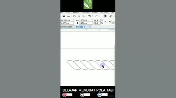 belajar membuat pola tali tambang di coreldraw x7 #coreldrawtutorial #belajardesaingrafis
