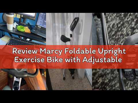 Review Marcy Foldable Upright Exercise Bike with Adjustable Resistance for Cardio Workout & Strength