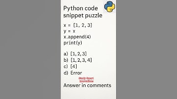 Find the output of this python code #python #pythonprogramming #pythontutorial