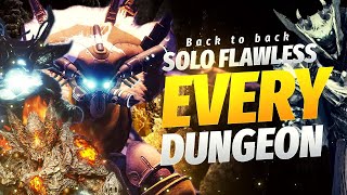 SOLO FLAWLESS EVERY DUNGEON BACK TO BACK  PROPHECY, GRASP, PIT, SHATTERED THRONE  DESTINY 2