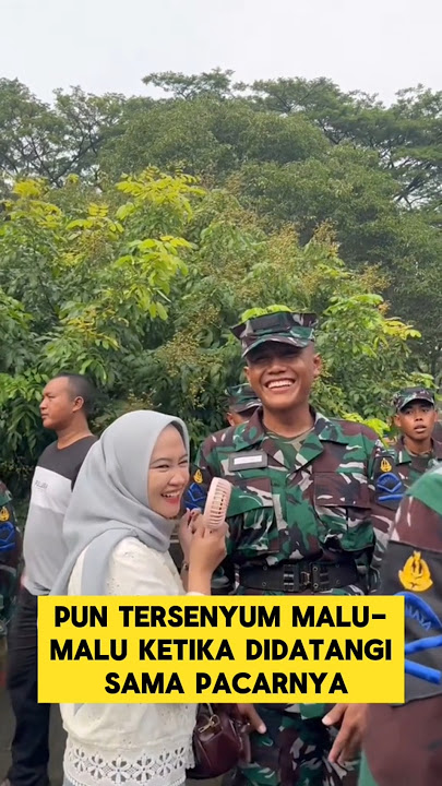 momen romantis ketika prajurit TNI dijenguk pacar nya ‼️‼️ #tni #pacar #romantis #momenharu