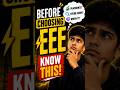 🚀 Before Choosing EEE, Read This First! | Complete EEE Branch Review 2026 #eee #kcet #kea #