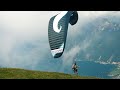 Flare mustache 18 in the swiss alps chaising after a speedflyer