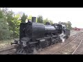 Australian steam locos a2 and k153 shunting at castlemaine vic