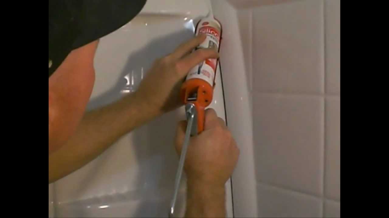 How To Re-Caulk a Shower Bathtub - YouTube