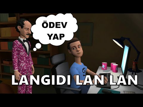 Babam ödev yap deyince ben ; Langıdı Lan Lan  #komiköğrencivideoları #babamerhaba #animasyon #komik