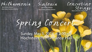 Philharmonia, Sinfonia, and Concertino Strings Spring Concert