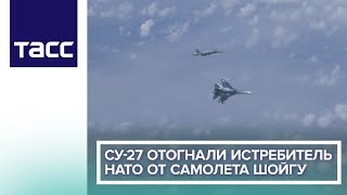 Су-27 отогнали истребитель НАТО от самолета Шойгу Су-27 отогнали истребитель НАТО от самолета Шойгу