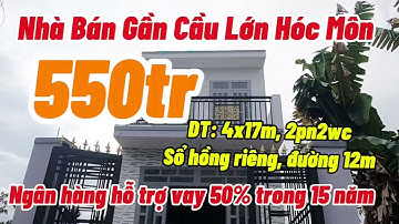 Nhà Hóc Môn giá rẻ 2024 I Bán nhà sổ hồng riêng 4x17m mặt tiền nhựa gần Cầu Lớn Hóc Môn ngộp bán gấp