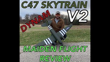 Dynam C47 Skytrain V2 Maiden Flight