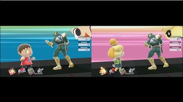 Villager and Isabelle Side by Side Comparison Super Smash Bros. Ultimate