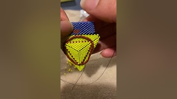 3D beading/beaded pyramid amulet