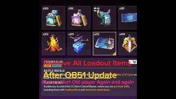 Free fire max remove All Loadout Items After OB51 Update 😭#freefire #shorts #trending