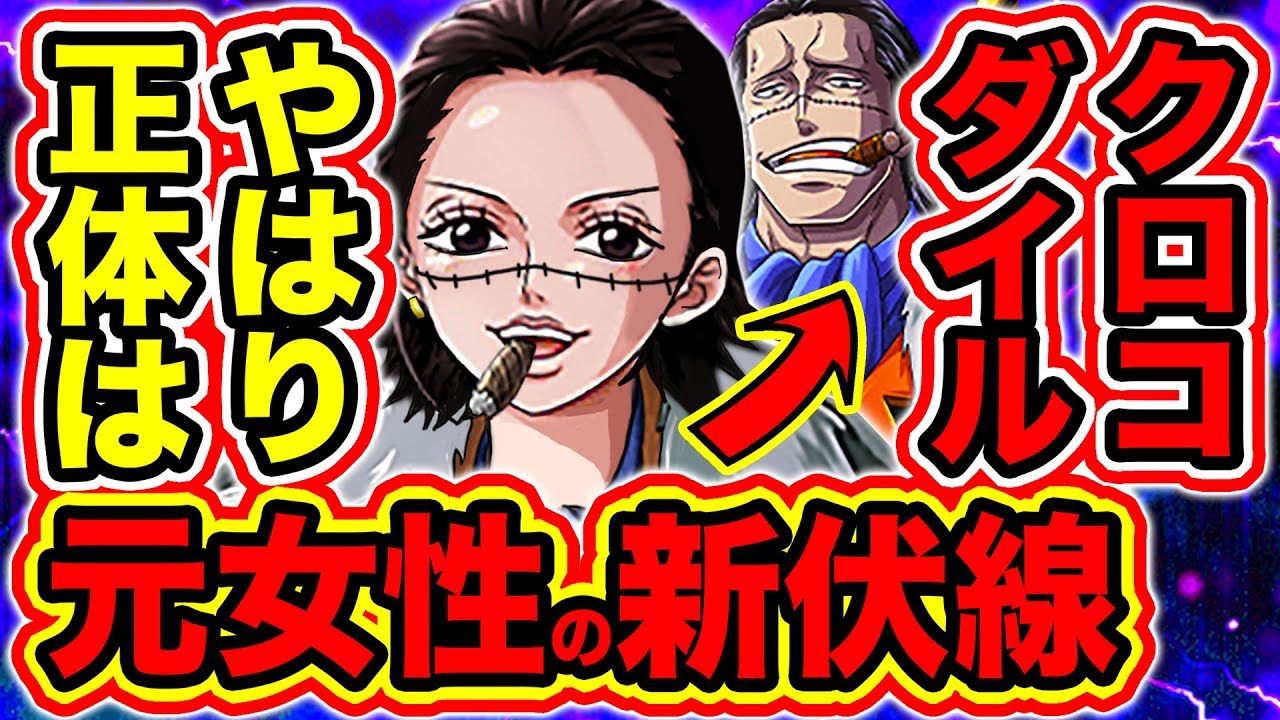 ワンピース考察 クロコダイル女説新伏線判明 クロコダイルが元女性である伏線が年に出た で描かれていた One Piece考察 Youtube