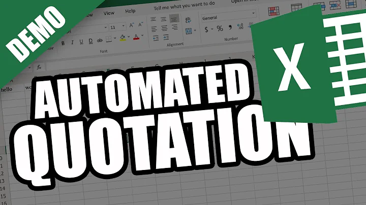 How to Make Automated Quotation in MS Excel? || DEMO
