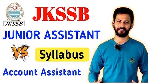 How Much Syllabus is SAME? JKSSB JA vs Finance Accounts Assistant #jkssb