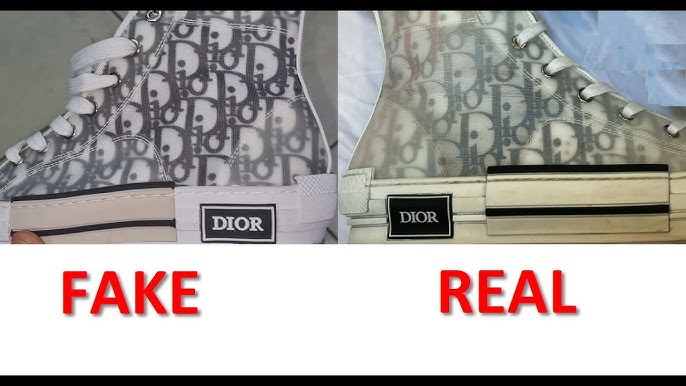 A closser look at Dior B30 Trainers Real VS Fake 🫠